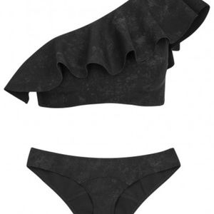 Lisa Marie Fernandez Ruffle One Shoulder 👙